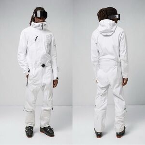 J. Lindeberg Aerial Shell One Piece Snowsuit Size Large NWT Crisp White